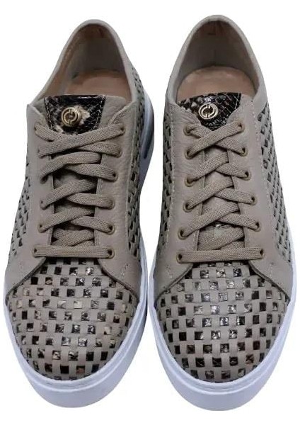 Hakiki Deri Vızon-Kahve Sıyah Sneaker Düz 1280 05 modelleri