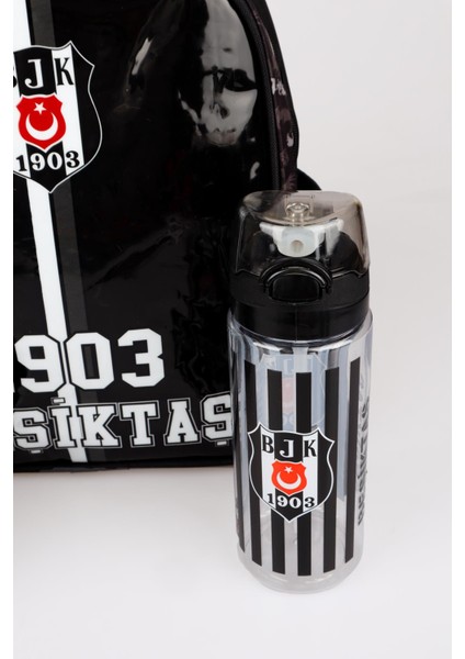 Dekomus Ile Lisanslı Beşiktaş Tek Bölmeli Küçük Boy 32 cm Anaokul Çantası,beslenme Kabı ve 500 ml Trıtan Matara Seti indirimleri