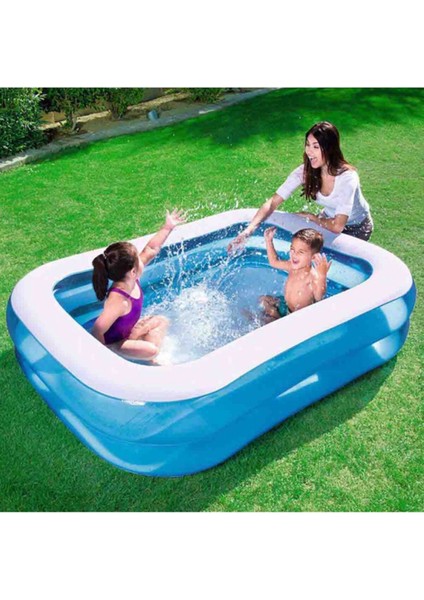 Jumbo dikdörtgen aile havuzu 2.62m x 1.75m x 51 cm