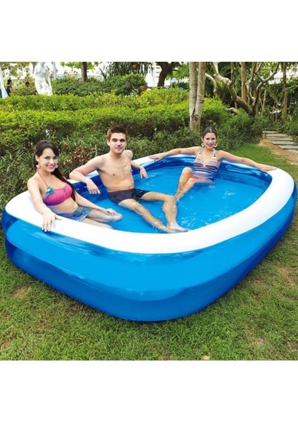 Jumbo dikdörtgen aile havuzu 2.62m x 1.75m x 51 cm