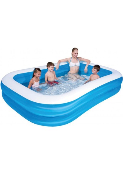 Jumbo dikdörtgen aile havuzu 2.62m x 1.75m x 51 cm