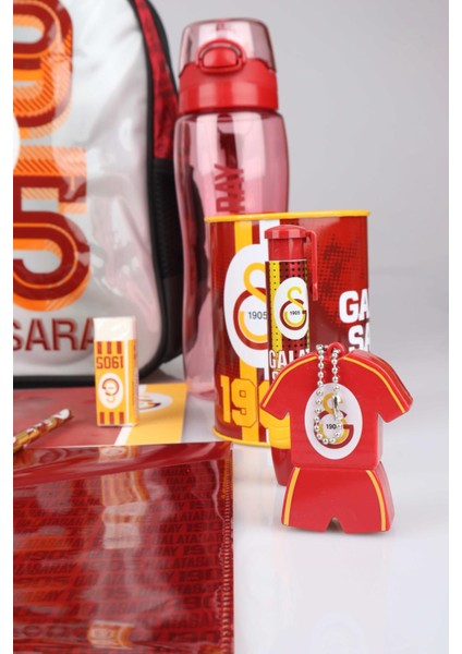 Dekomus Ile Lisanslı Galatasaray Küçük Boy 32X25 cm Anaokul ÇANTASI,700 ml Matara ve Beslenme Kabı Kırtasiye Seti modelleri