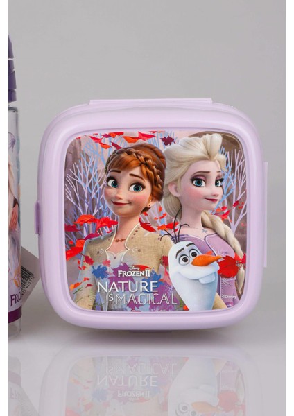 Lisanslı Elsa Frozen "beslenme Kabı ve 500 ml Trıtan Matara Seti