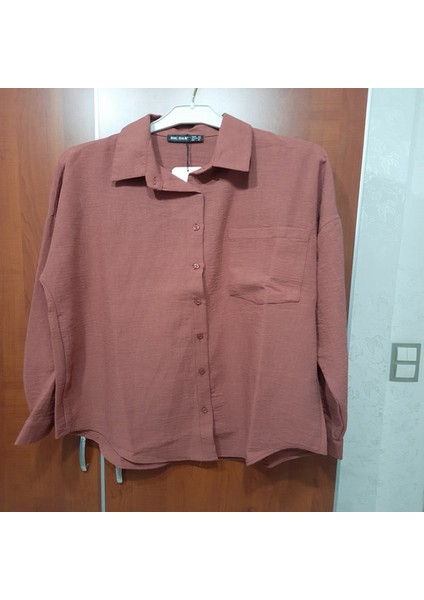 Oversize Keten Gömlek