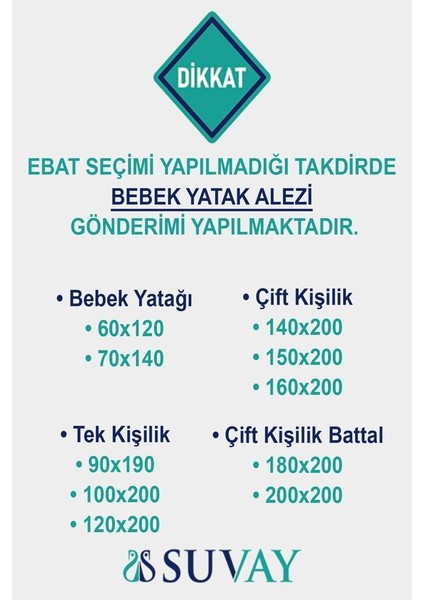 60x120 Sıvı Geçirmez Bebek Yatak Koruyucu Alezi