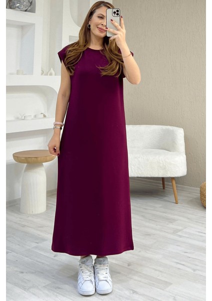 Kadın Amara Vatkalı Modal Kumaş Elbise