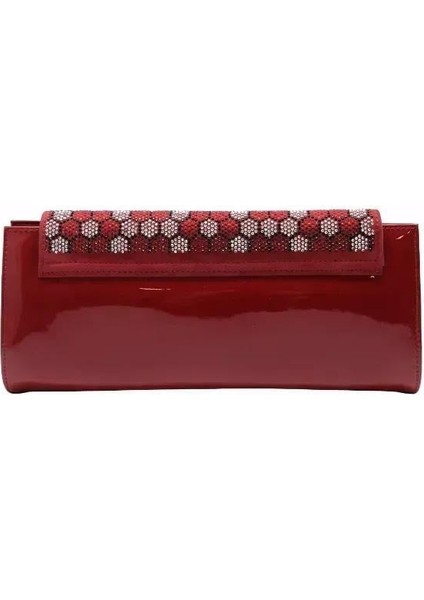 Deri Kırmızı Çanta Gece/Abiye Cnt 744