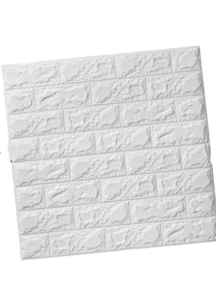 58X38 cm 3D Tuğla Desenli Kendinden Yapışkanlı Duvar Panelleri - Kolay Uygulama Duvar Dekoru
