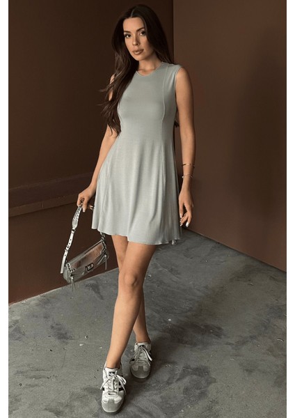 Kadın Stella Buzi Dikiş Detaylı Mini Yazlık Elbise fiyatları