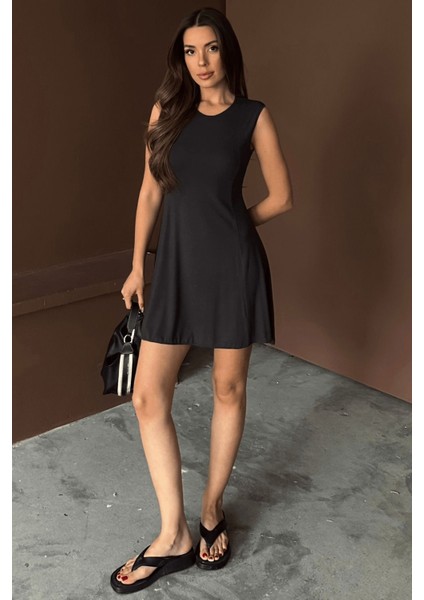 Kadın Stella Buzi Dikiş Detaylı Mini Yazlık Elbise fiyatları