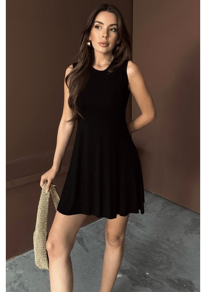 Kadın Stella Buzi Dikiş Detaylı Mini Yazlık Elbise fırsatları