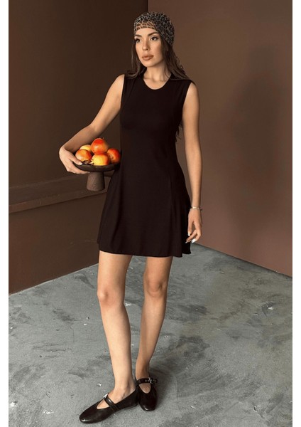 Kadın Stella Buzi Dikiş Detaylı Mini Yazlık Elbise fırsatları