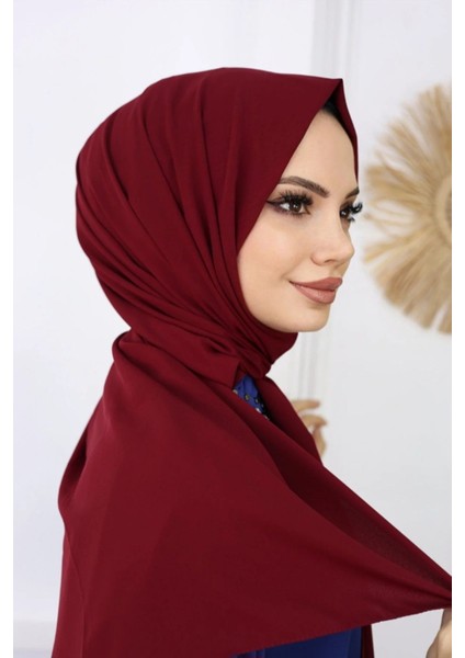 Tesettür Hijab Medine Ipeği Şal*bordo fiyatları