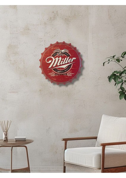 Vintage Metal Duvar Tabelası