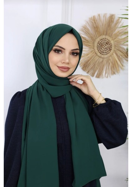 Tesettür Hijab Medine Ipeği Şal*zümrüt