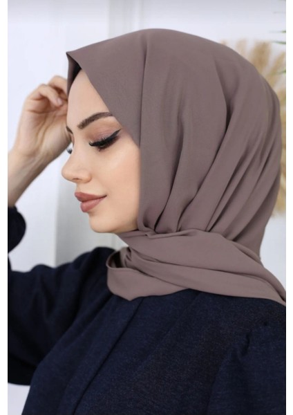 Tesettür Hijab Medine Ipeği Şal*koyu Vizon fiyatları