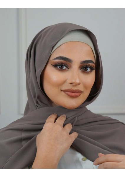 Tesettür Hijab Medine Ipeği Şal*antrasit