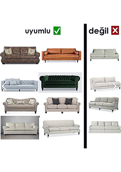 Su Yolu Desenli Jakarlı Koltuk Örtüsü 3+3 Lastikli Koltuk Kanepe Çekyat Takımı