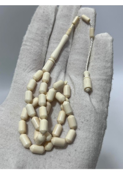 Kesme Fildişi Tesbih 12,61 Gram - Koleksiyonluk Fil Dişi Tespih modelleri