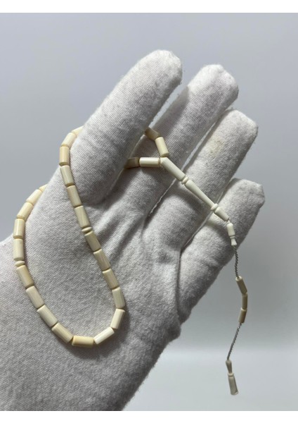 Kesme Fildişi Tesbih 5,83 Gram - Koleksiyonluk Fil Dişi Tespih