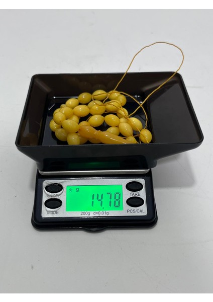 Doğal Kaya Damla Kehribar Tesbih 33LÜK 14,77 Gram indirimleri