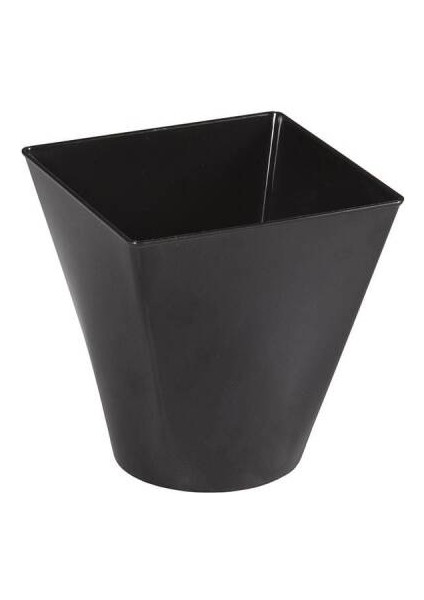 Plastik Mini Kap 240CC Siyah (24 Adet )