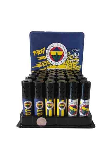 Lisanslı Fenerbahçe Turbo Jet Çakmak 5 Adet Doldurulabilir