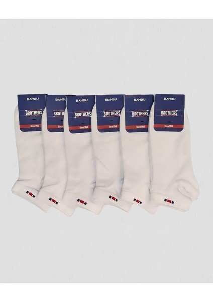 Bambu 6'lı Patik Parfüm Kokulu Çorap (B29.251.106N-BEYAZ)