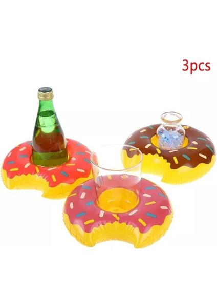 Eğlenceyi sevenlere donut şişme deniz havuz bardak tutucu float bar indirimleri