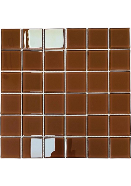 Tüm Yüzeyler Için Sütlü Kahve 30X30CM. Fileli Kristal Mozaik. ( 1 M2 Fiyatıdır. )