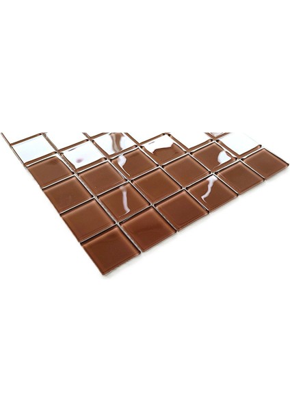 Tüm Yüzeyler Için Sütlü Kahve 30X30CM. Fileli Kristal Mozaik. ( 1 M2 Fiyatıdır. )