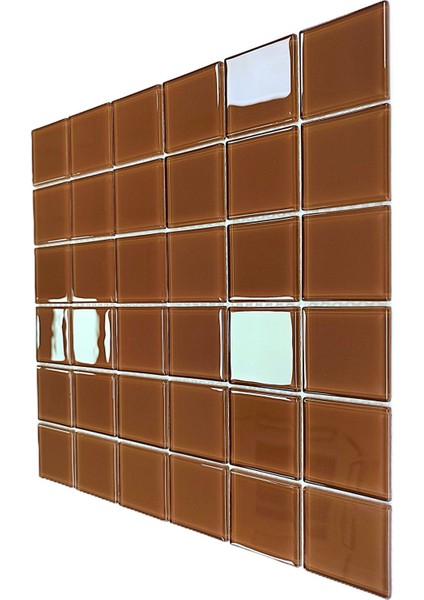 Tüm Yüzeyler Için Sütlü Kahve 30X30CM. Fileli Kristal Mozaik. ( 1 M2 Fiyatıdır. )