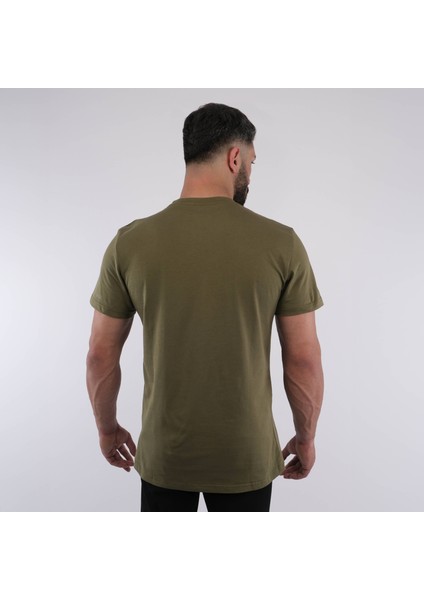Kol Detaylı Düz Tshirt %100 Organik Pamuk