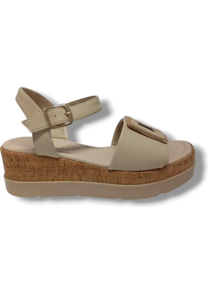 Fancy 2104-25 Deri Anatomik Kare Tokalı Kadın Sandalet fiyatları