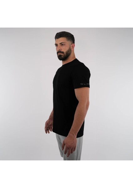 Kol Detaylı Düz Tshirt %100 Organik Pamuk