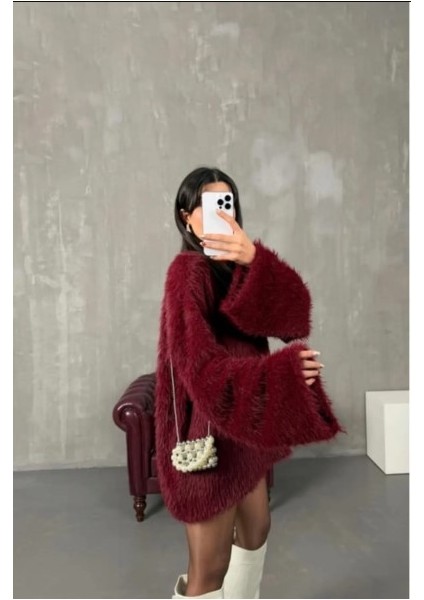 Yumuşak Dokulu Bordo Kazak fiyatları