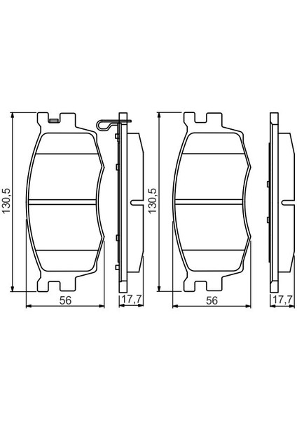 Hyundai Accent Era Ön Balata Takımı 2006-2012 58101-1GE00 modelleri