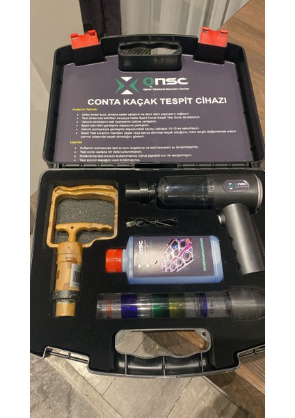 QNSC Conta Kaçak Test Cihazı Seti Kolay Kullanım ve Hızlı Teşhis İçin 250 ml Test Sıvısı