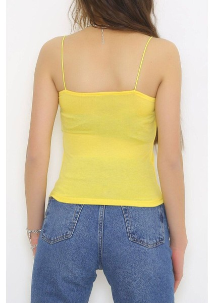 Kadın Noa Lastik Askılı Basic Body Esnek Fit, Yazlık Şıklık