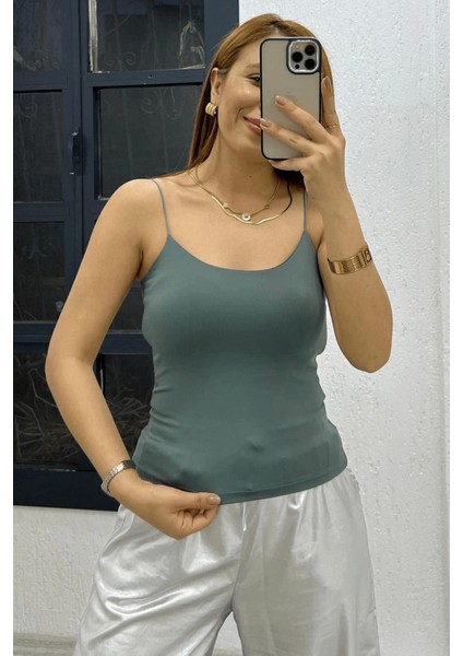 Kadın Noa Lastik Askılı Basic Body Esnek Fit, Yazlık Şıklık