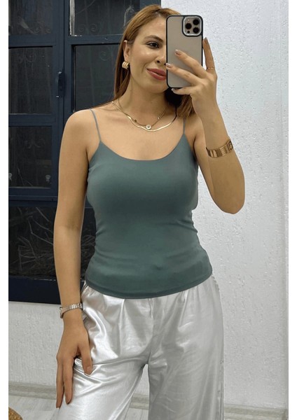 Kadın Noa Lastik Askılı Basic Body Esnek Fit, Yazlık Şıklık