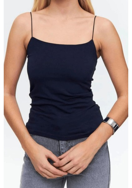 Kadın Noa Lastik Askılı Basic Body Esnek Fit, Yazlık Şıklık