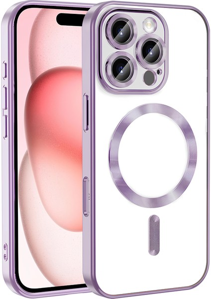 Apple iPhone 16 Pro Max Kılıf Kamera Korumalı Magsafe Wireless Şarj Özellikli Yüksek Kalite Kapak