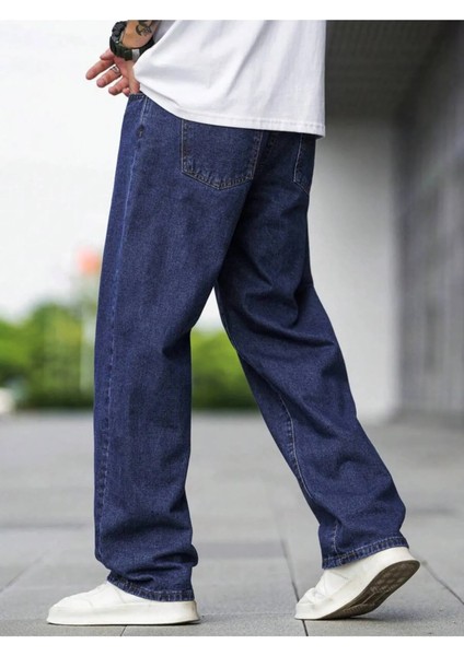 Erkek Jeans Yeşil Tint Denim Kot Baggy Pantolon modelleri