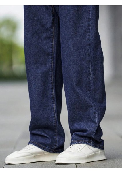 Erkek Jeans Yeşil Tint Denim Kot Baggy Pantolon indirimleri