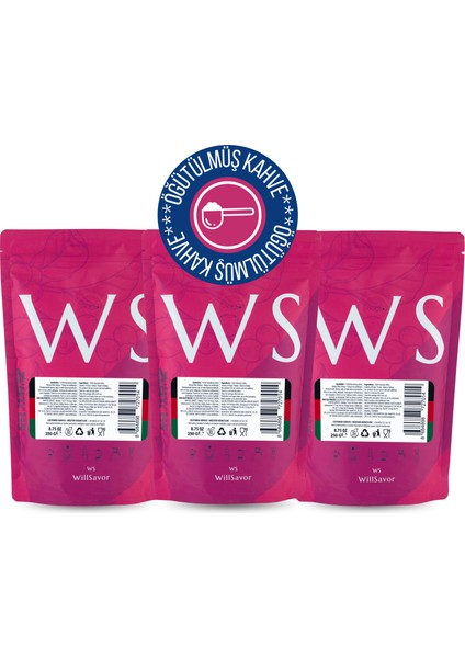 Avantaj Paket 3 x Kenya Single Origin (Öğütülmüş Kahve) 750 gr