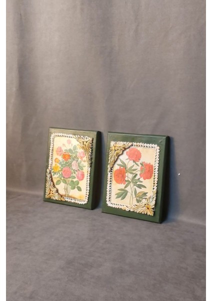 - Gülnur 8452 - 2706 El Yapımı Çiçekli 2' Li Vintage Duvar Panosu fiyatları
