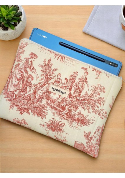 Pofuduk Tablet Kılıfı, Tablet Çantası, iPad Çantası (30X24CM) - Eski Zamanlar