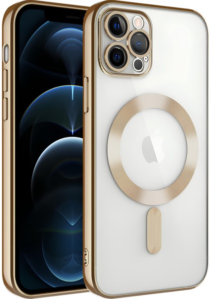 Apple iPhone 12 Pro Kılıf Kamera Korumalı Magsafe Wireless Şarj Özellikli Kapak