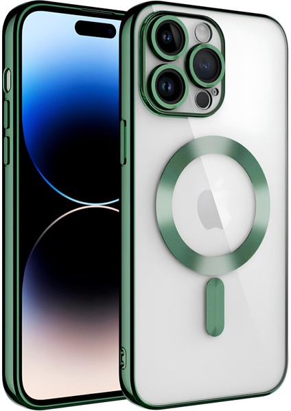 Apple iPhone 14 Pro Max Kılıf Kamera Korumalı Magsafe Wireless Şarj Özellikli Yüksek Kalite Kapak